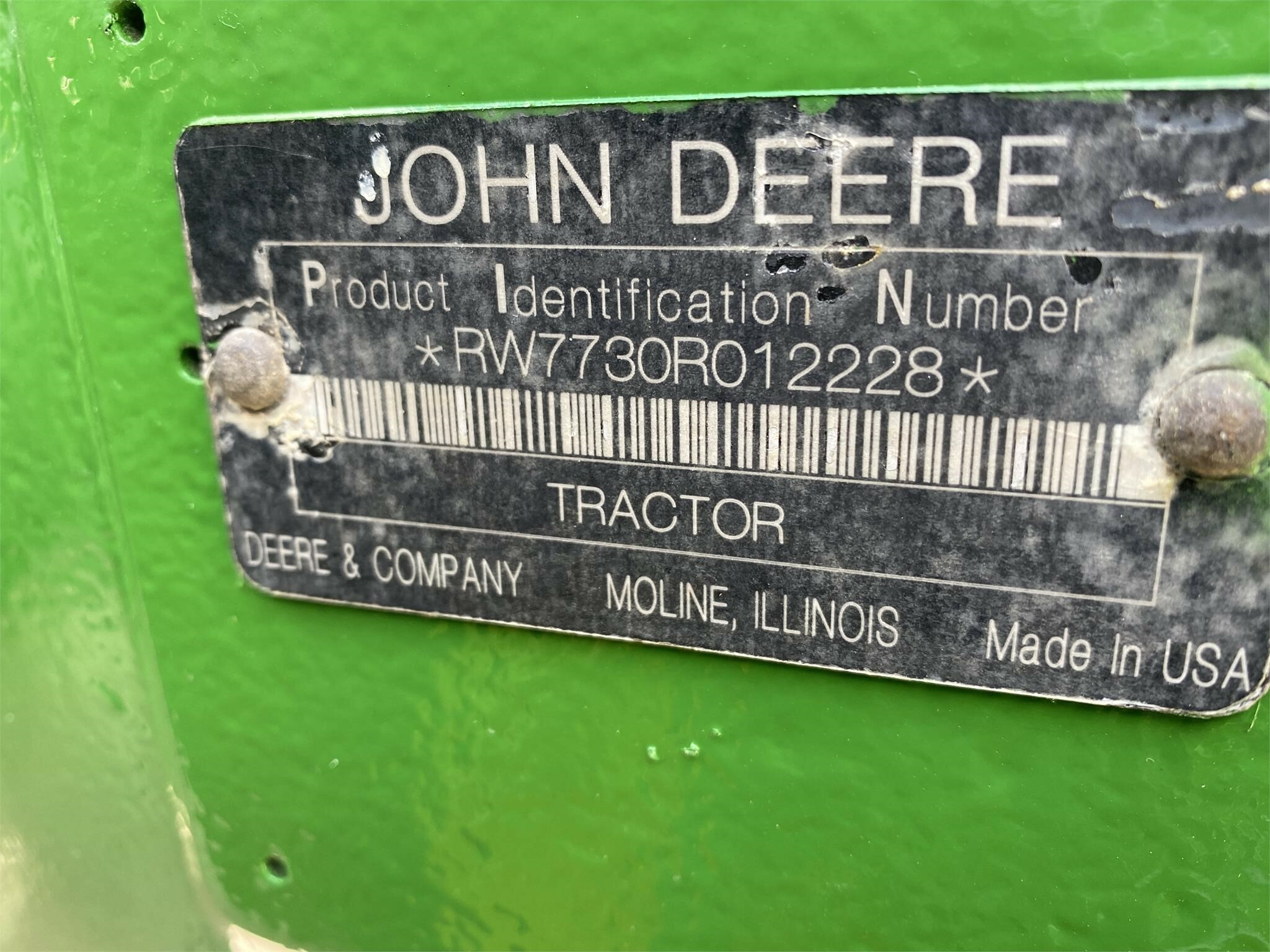 2008 John Deere 7730 Tractor - Photo 2
